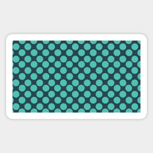 Shades of Blue Polka Dots Seamless Pattern 014#002 Sticker